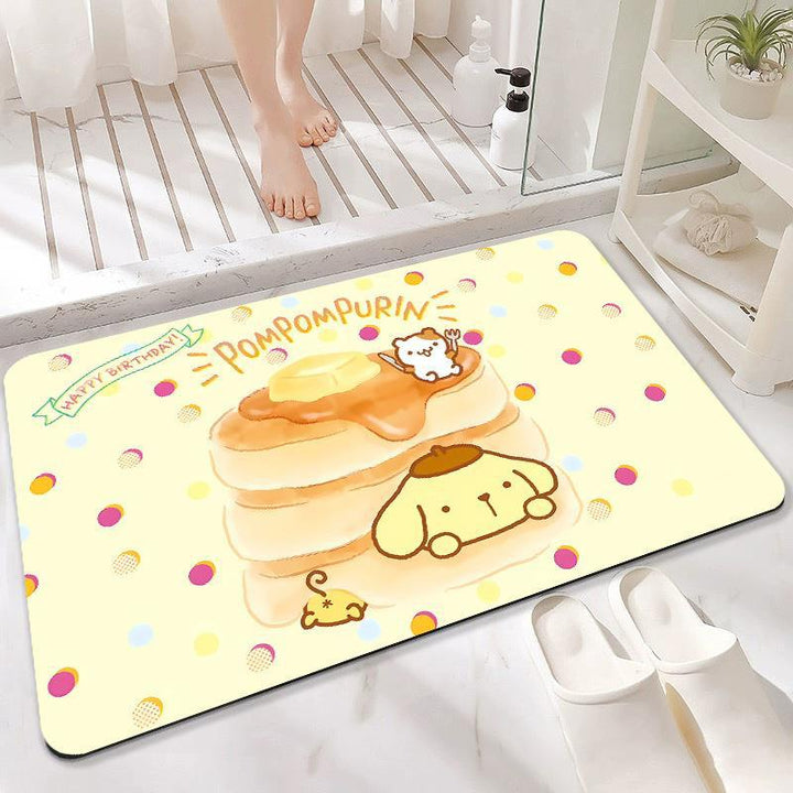 Plush Cartoon-Themed Bath Mat