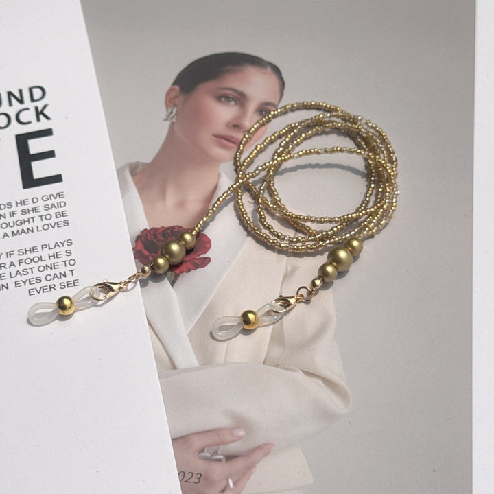 Ornate Beaded Eyewear Chain Bowlift