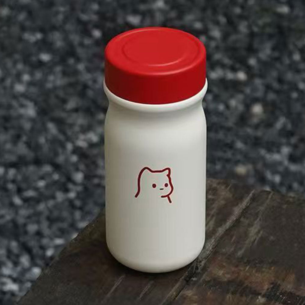 Women's insulated drinking bottle with secure flip lid and stylish animal design Bowlift