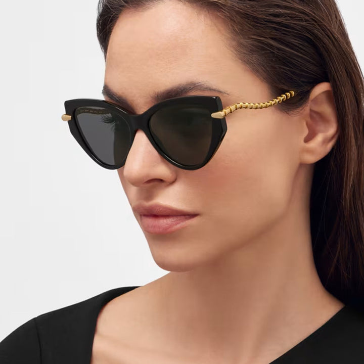 Ladies Cat-Eye Sunglasses with elegant metal frame and fashionable accents Bowlift