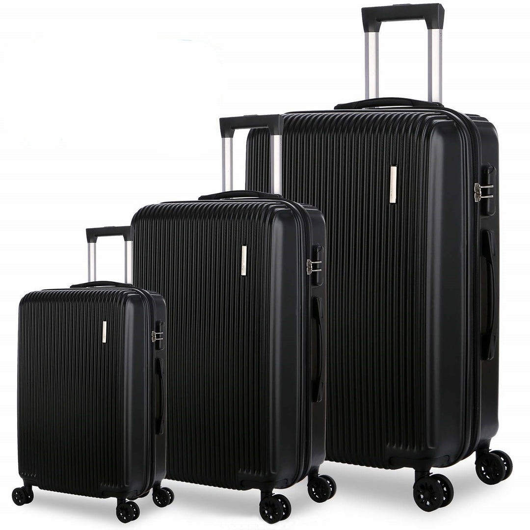 Unisex Three-Piece Expandable Hard Shell Luggage Set Bowlift
