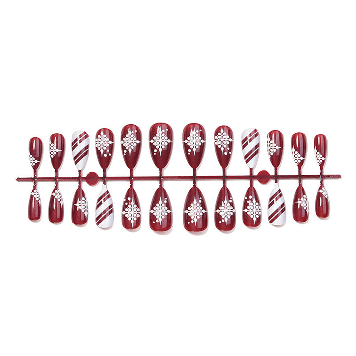 Elegant Christmas Nail Art Set Bowlift