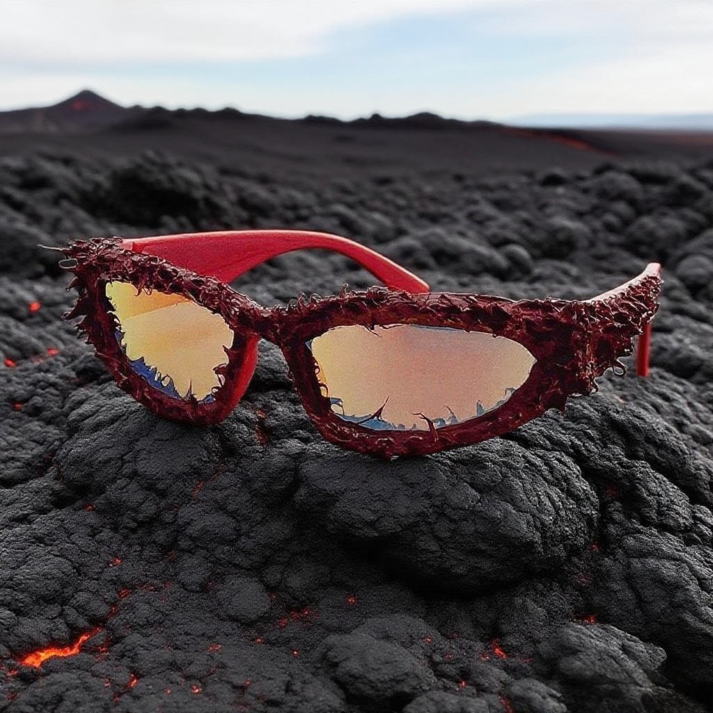 Women's sporty sunglasses with innovative, artistic frame Bowlift