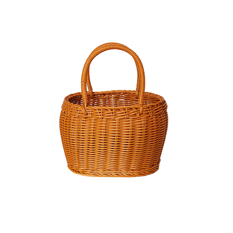 Ladies Handcrafted Basket with Sturdy Handles Bowlift