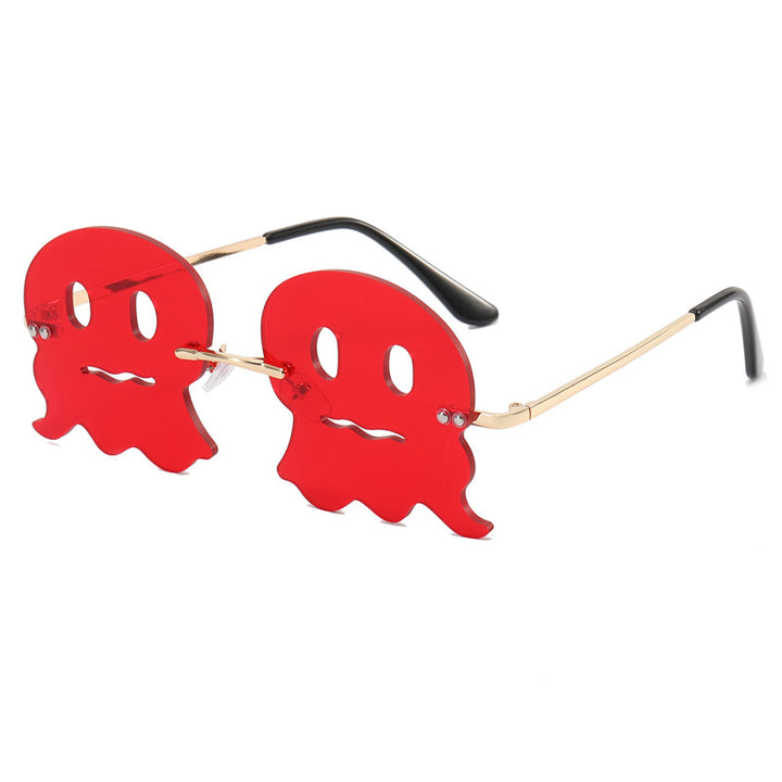 Women playful sunglasses with fun ghost design Bowlift