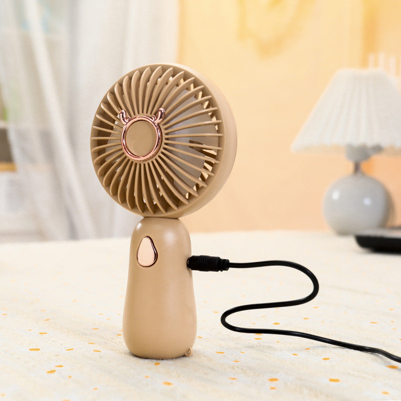 Women's Portable Mini Hand Fan with USB Charging Function Bowlift