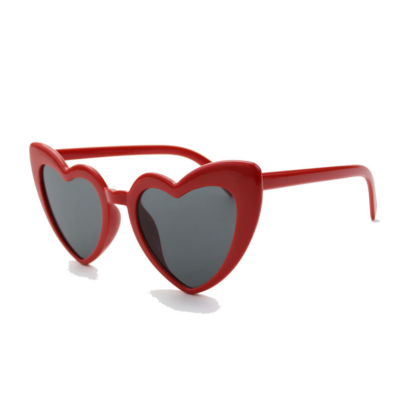 Heart-Shaped Retro Sunglasses Bowlift