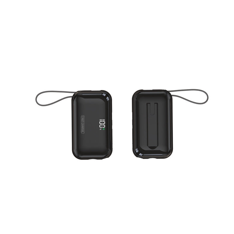 Portable Power Bank with Digital Charging Display and Protective Case Bowlift