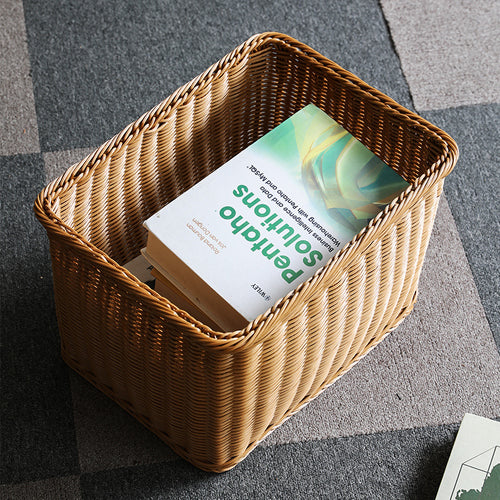 Unisex Practical Storage Basket made of High-Quality Rattan Bowlift