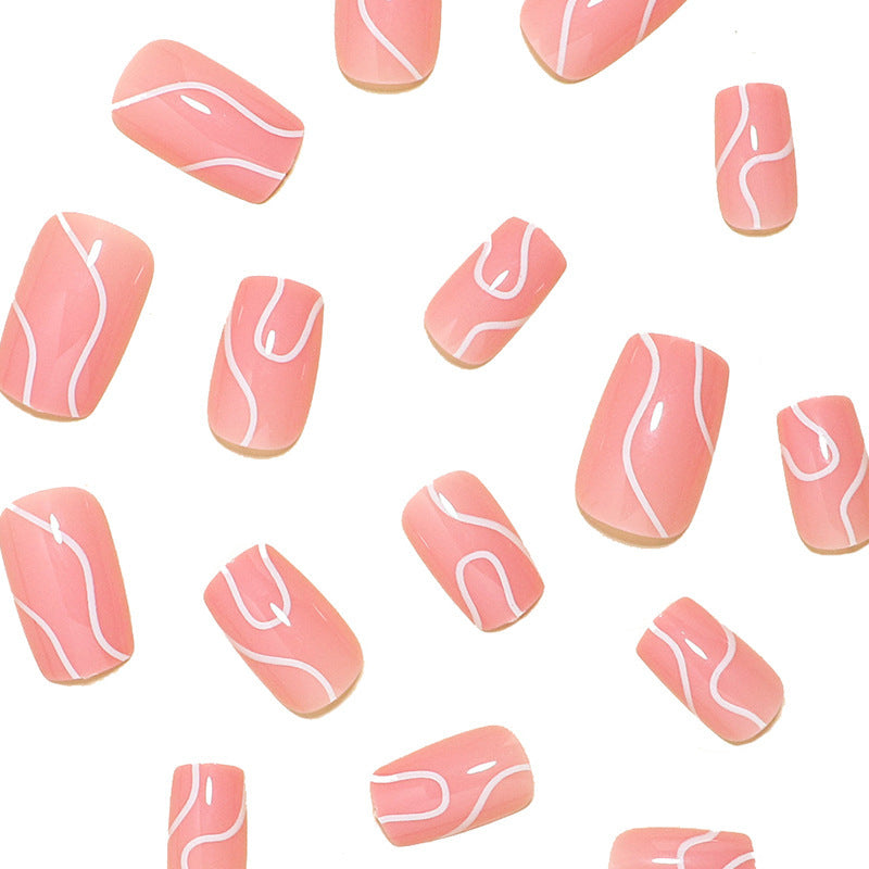 Artistic Wave Design Nail Art Bowlift