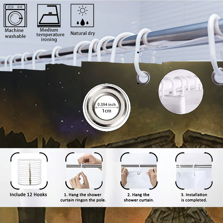 Digital Fantasy-Themed Bathroom Decor Set Bowlift