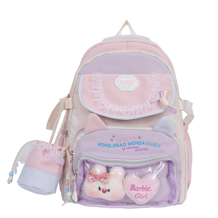 Character Design Plush School Backpack Bowlift
