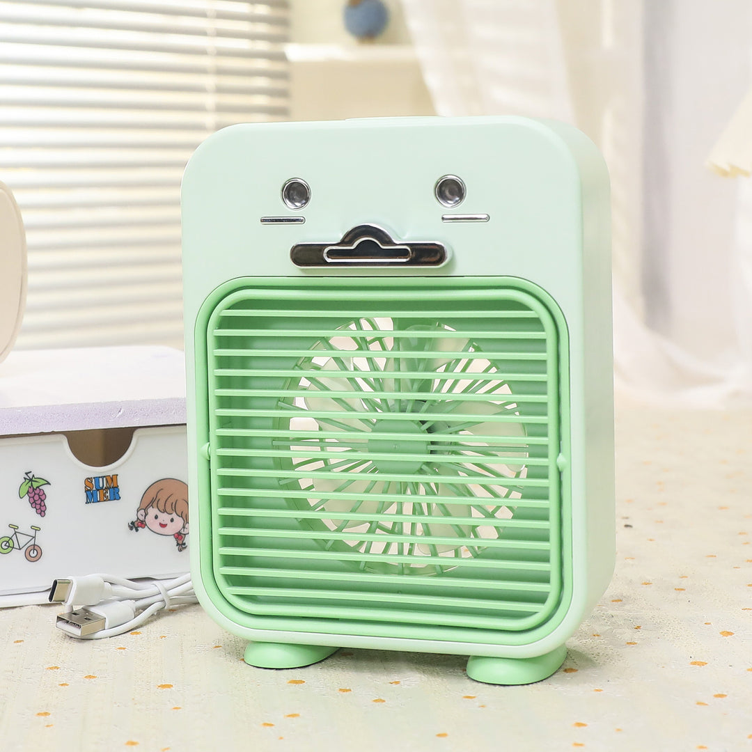 Ladies Funny Mini Table Fan with USB Connection and Flexible Tilt Bowlift