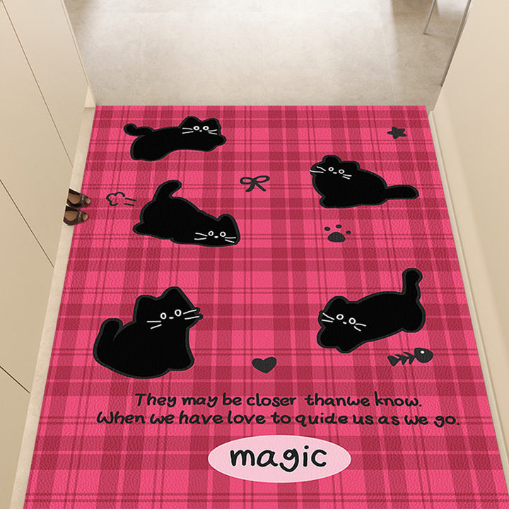 Fun Cat-Themed Area Mat