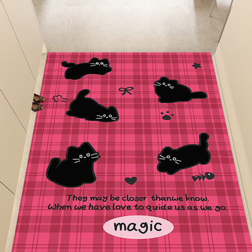 Fun Cat-Themed Area Mat