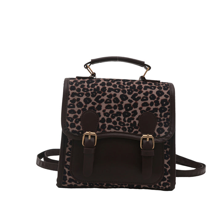 Chic Leopard Print Satchel Crossbody Bag Bowlift