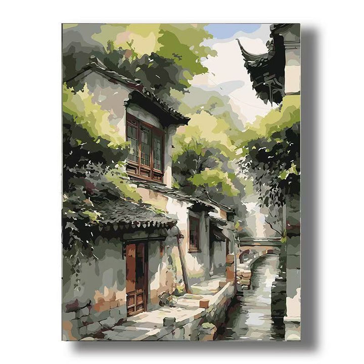 Urban Vintage Architecture Canvas Art Bowlift