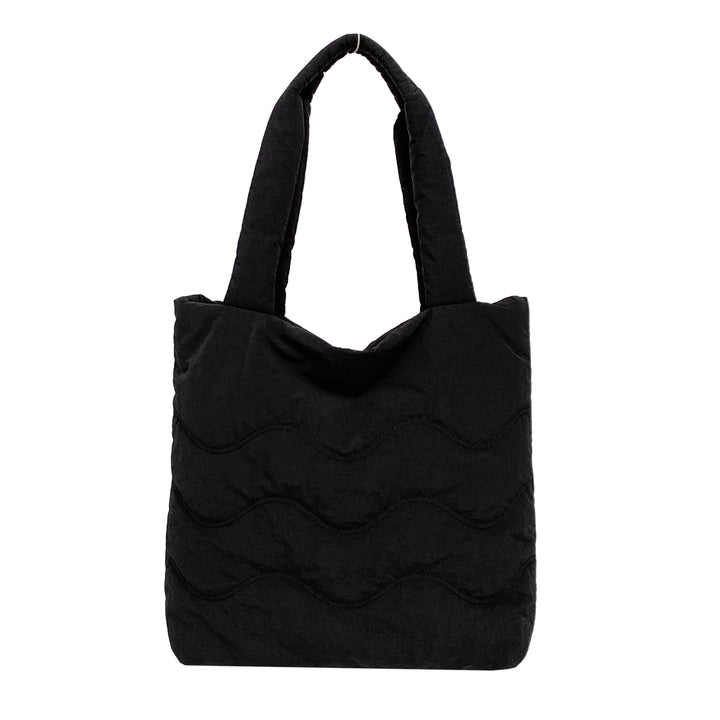 Padded shoulder bag with wave design Bowlift