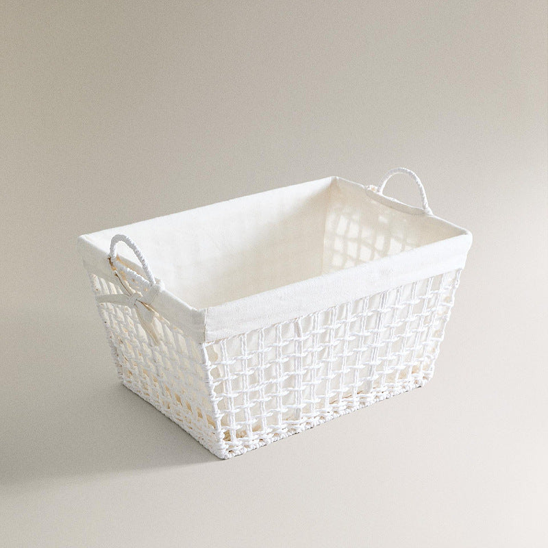Handcrafted storage basket made of soft natural material Bowlift