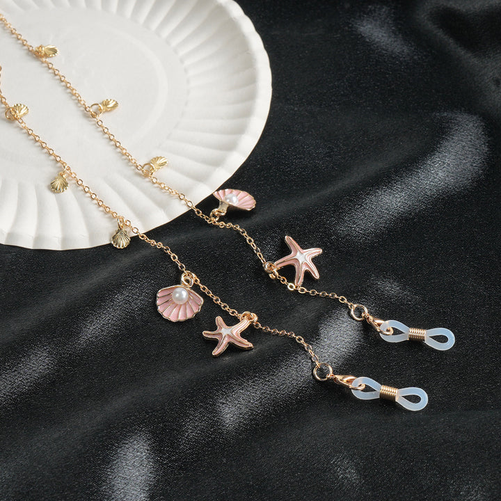 Decorative Coastal-Themed Eyewear Chain Bowlift