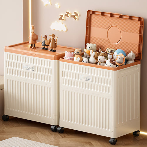 Ladies stylish and functional laundry basket with wheels Bowlift