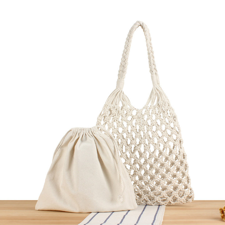 Net bag with integrated pouch Bowlift