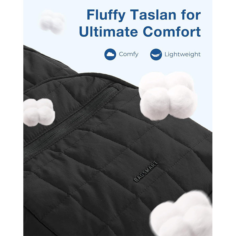 Quilted Multi-Storage Backpack Bowlift