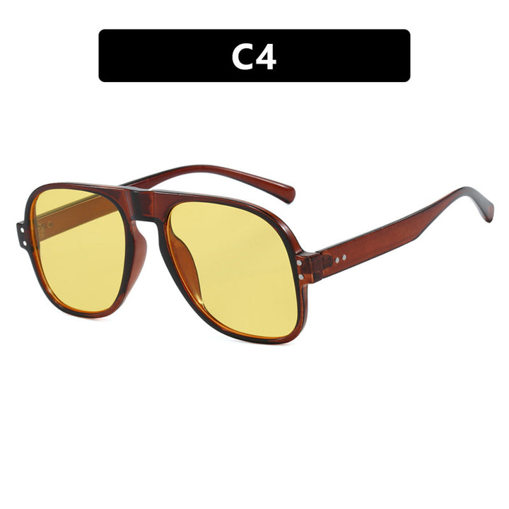 Women's fashionable square sunglasses with sturdy UV protection Bowlift