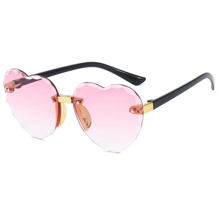 Women Heart-shaped Sunglasses Bowlift