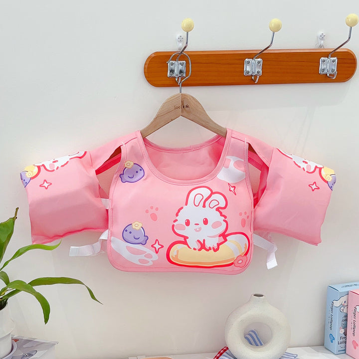 Women's Inflatable Swim Aid with Colorful Flamingo Design Bowlift