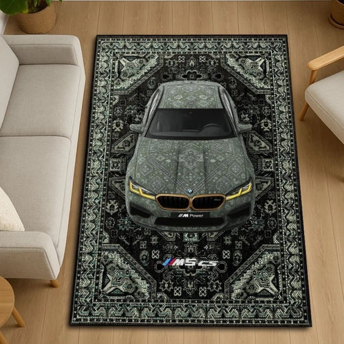 Decorative Automotive-Inspired Area Rug