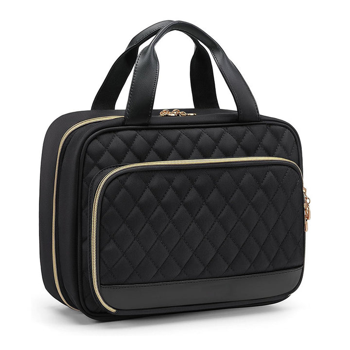 Padded Cosmetic Organizer Bag with Structured Exterior Bowlift