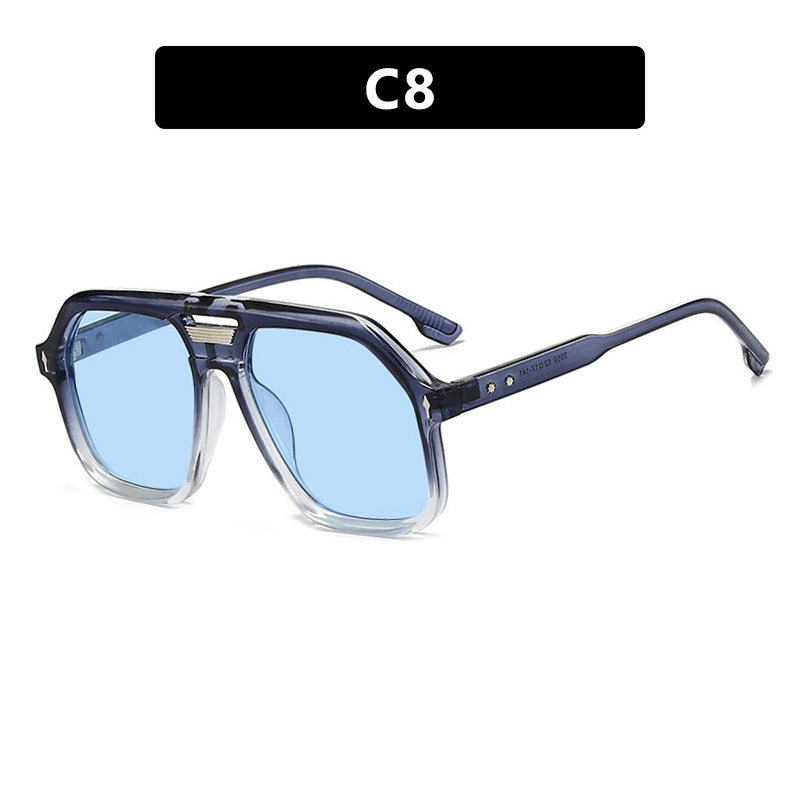 Women's oversized sunglasses with polygonal frame and UV protection Bowlift