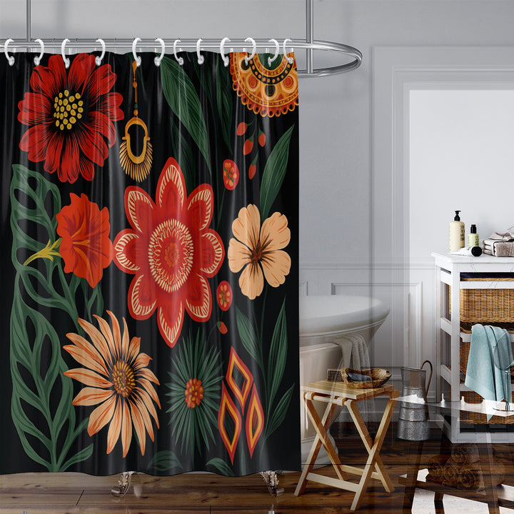 Coastal Marine-Inspired Shower Curtain Bowlift