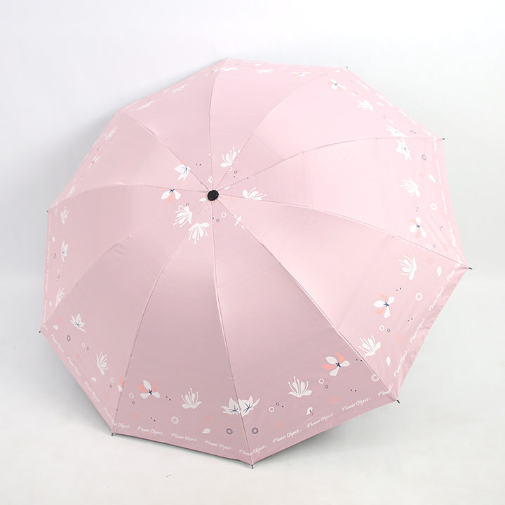Women elegant umbrella with floral print design Bowlift
