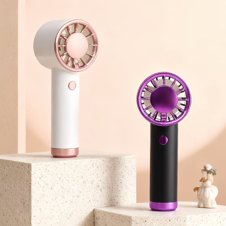 Ladies portable handheld fan with USB charging function and ergonomic design Bowlift