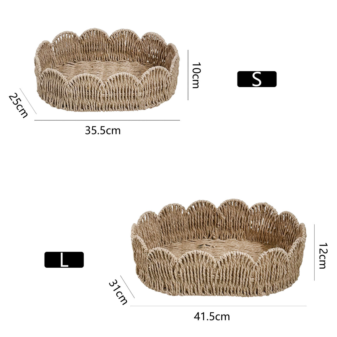 Decorative hand-woven storage basket Bowlift