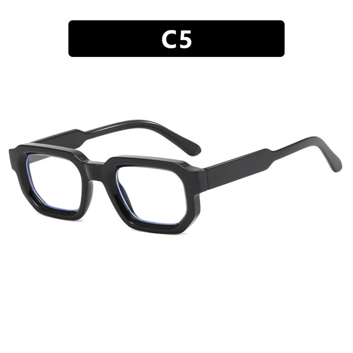Women geometric sunglasses with fashionable high-gloss frame Bowlift