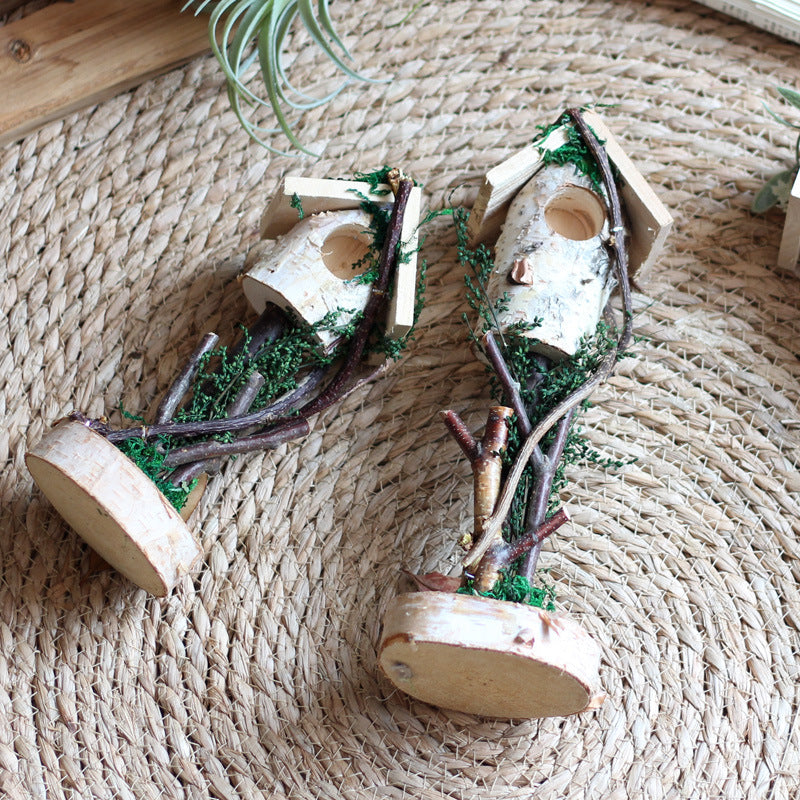 Decorative Birdhouse made of Wood Bowlift