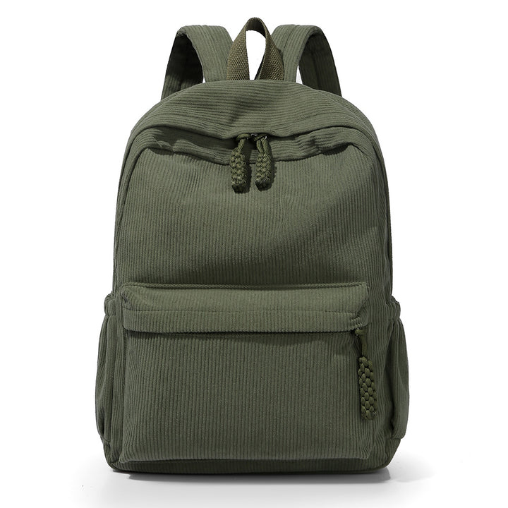 Casual Corduroy Backpack Bowlift