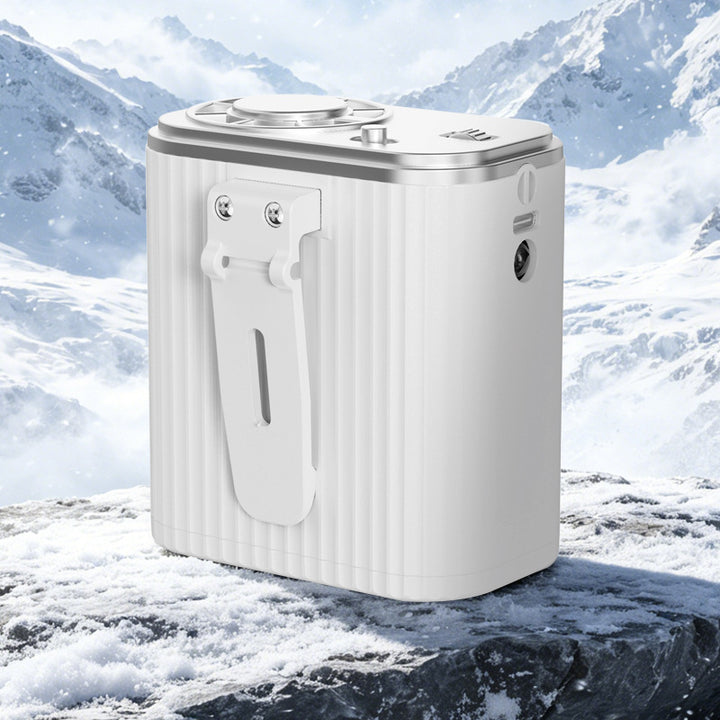 Unisex portable oxygen concentrator with belt clip and stepless regulation Bowlift