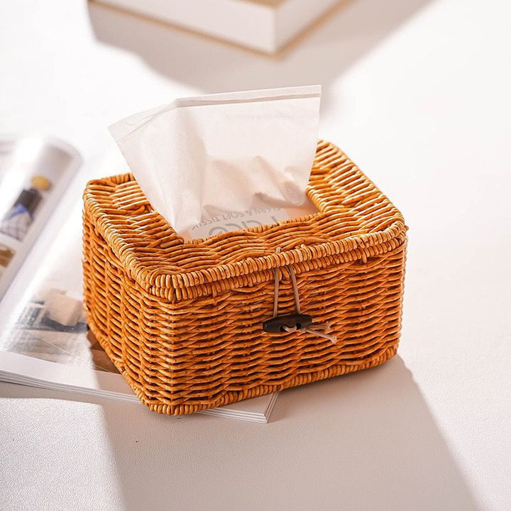 Women Handwoven Storage Box with Lid Bowlift