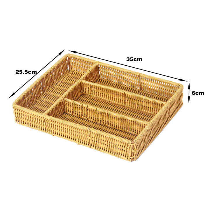 Home Storage Wicker Basket Bowlift