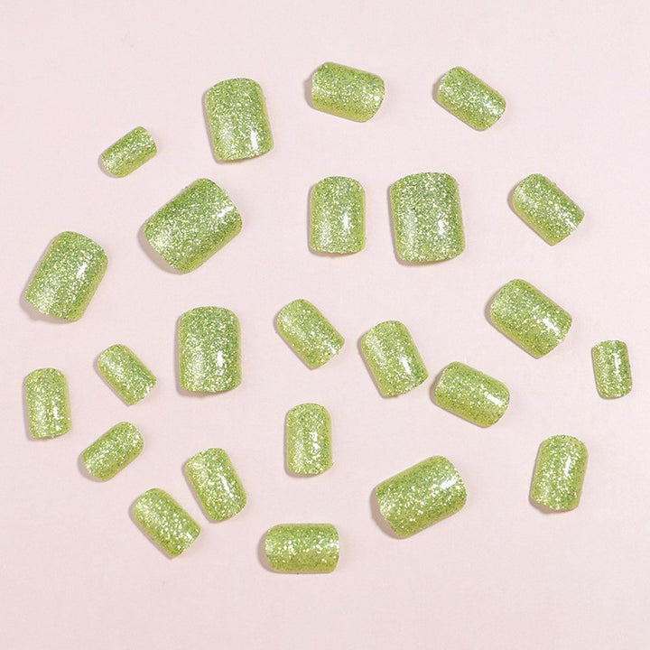 Glittery Nail Art Extension Bowlift