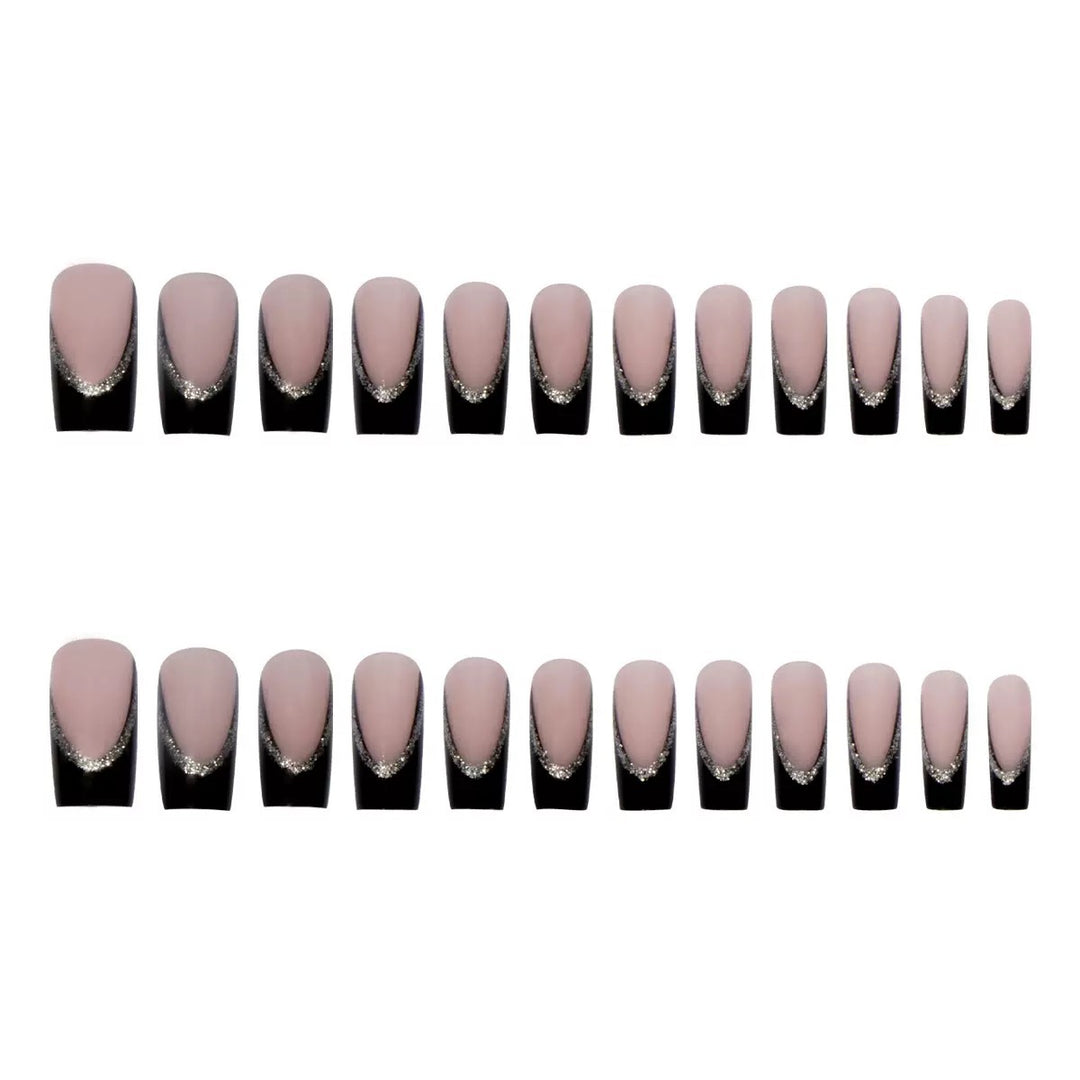 Premium Artificial Nails with Glamorous Design Bowlift