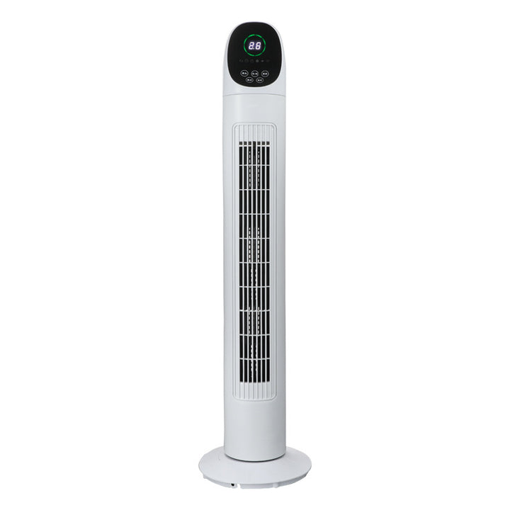 Cooling slim oscillating tower fan with remote timer LED display Bowlift