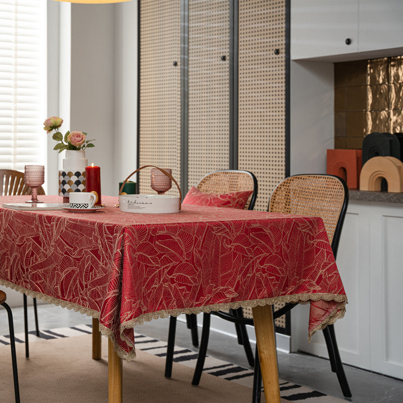 Elegant Checkered Tablecloth