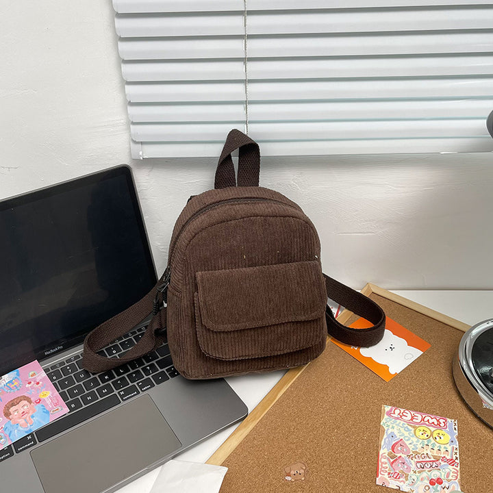 Corduroy Mini Backpack