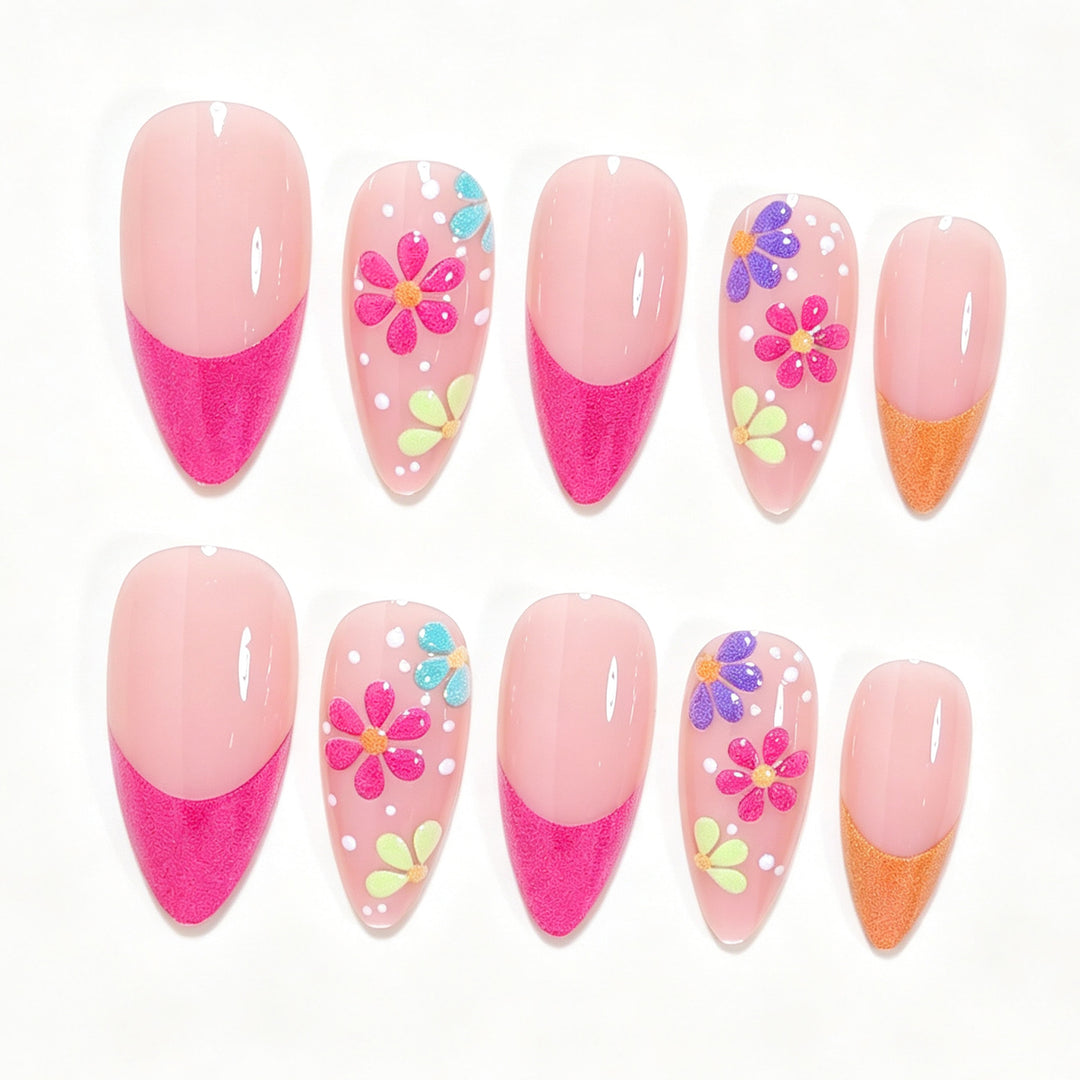 Floral Design Nail Art Kit Bowlift