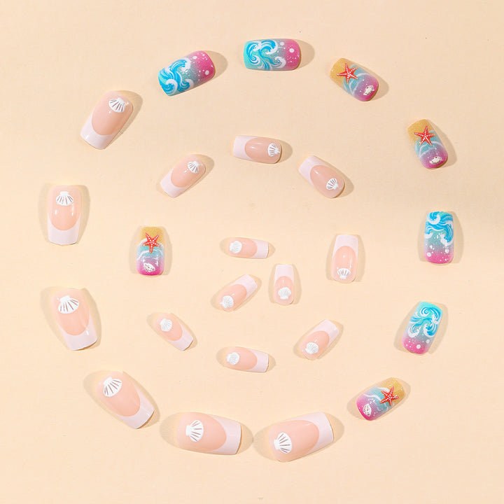 Beach-Inspired 3D Nail Art Set Bowlift